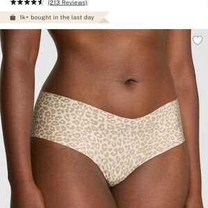 PINK Victoria's Secret Leopard No Show Hiphugger Underwear NIP/NWT size M